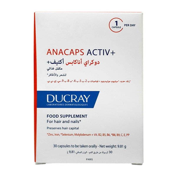 Ducray Anacaps Active Plus Beig 30UN